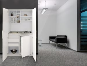 Kaappikeittiö Respekta 1,04 m keraamisella liedellä valkoinen