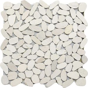 Luonnonkivimosaiikki Kiesel XKS IN14, valkoinen 30,5 x 30,5 cm