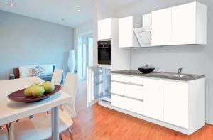 Keittiökokonaisuus Respekta 2,7 m matta valkoinen