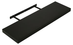 Seinähylly Regalux XL4 musta 3,8 x 24 x 80 cm