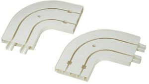 Päätykappale kiskolle Expo Ambiente 2-os valkoinen