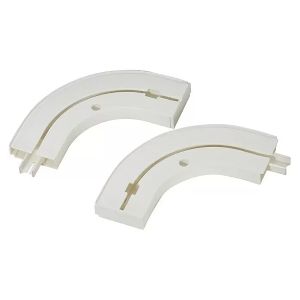 Päätykappale kiskolle Expo Ambiente 1-os valkoinen