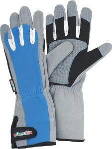 Puutarhakäsine Gardol rannesuojalla sininen koko 10