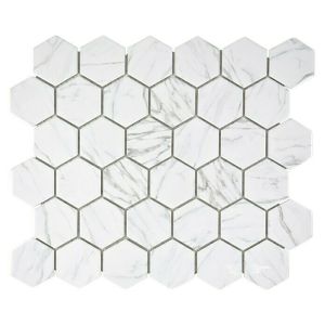 Mosaiikki Hexagon Carrara