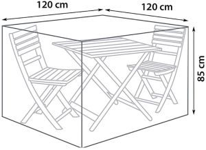 Kalustesuoja Sunfun parvekeryhmä 120 x 120 x 85 cm