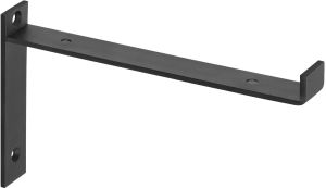 Hyllynkannatin Dolle Lip Musta Teräs 260 x 130 x 30 mm