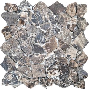 Luonnonkivimosaiikki Fliesen Ciot ruskea 30,5 x 30,5 cm