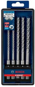 Poravasaranteräsarja Bosch Expert SDS-Plus-7X 5 kpl
