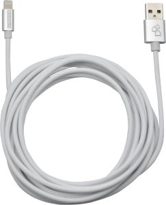 Latauskaapeli USB-A ja Lightning 3 m valkoinen