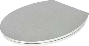 WC-istuinkansi Poseidon Glitter hopea