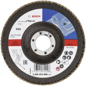 Lamellihiomalaikka Bosch X431 Standard for Metal 125 mm K80