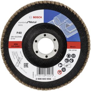 Lamellihiomalaikka Bosch X431 Standard for Metal 125 mm K40