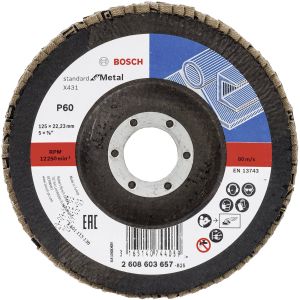 Lamellihiomalaikka Bosch X431 Standard for Metal 125 mm K60