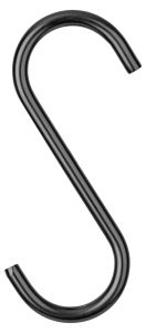 S-koukku Walteco RT-48 musta 5 kpl/pkt