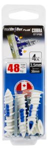Kipsilevytulppa Cobra WallDriller Plus 3,5 mm 4 kpl