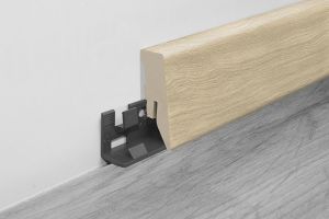 Jalkalista Logoclic K50 Sundance Oak MDF 18 x 50 x 2600 mm