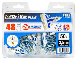 Kipsilevytulppa Cobra WallDriller Plus 3,5 mm 50 kpl