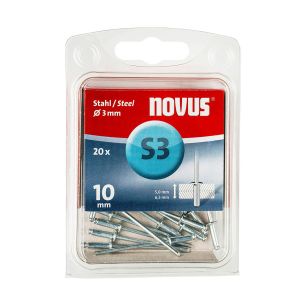Teräsniitti Novus S3 x 10 mm 20 kpl