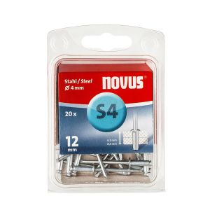 Teräsniitti Novus S4 x 12 mm 20 kpl