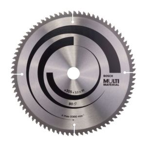 Pyörösahanterä Bosch Multi Material 305 x 3,2 mm T80