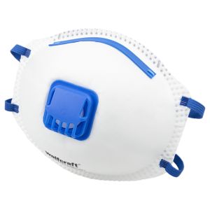 FFP2-hengityssuojain venttiilillä Wolfcraft 15 kpl/pkt