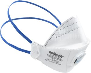 FFP2-hengityssuojain venttiilillä Wolfcraft 2 kpl/pkt