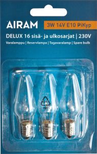 Varalamppu Airam Delux 3 W E10 PiKyp