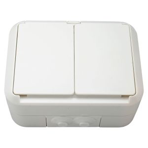 Kaksoispistorasia ABB Kosti IP55 Uppoasennus