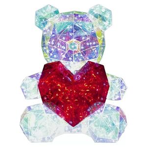 LED-koristevalonalle sydän 23 x 19 x 30 cm