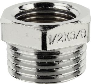 Supistusnippa 1/2&quot; UK x 3/8&quot; SK Kromattu