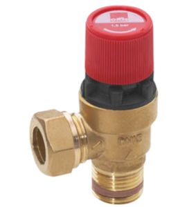 Varoventtiili Oras 1/2&quot; 10 bar EM