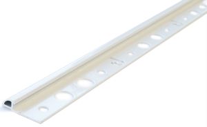 Laattalista Dione 250 cm alumiini 6 mm valkoinen