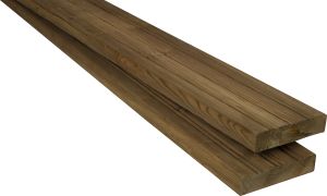 Terassilauta Kyllästetty AB 28 x 120 mm SHP Uritettu Ruskea