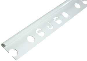 Laattalista Dione 250 cm pvc 6 mm maalarinvalkoinen