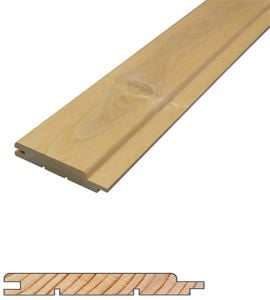 Saunapaneeli Thermory tervaleppä STP 15 x 90 mm B-laatu