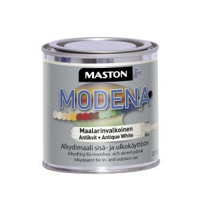 Alkydimaali Maston Modena Maalarinvalkoinen 250 ml