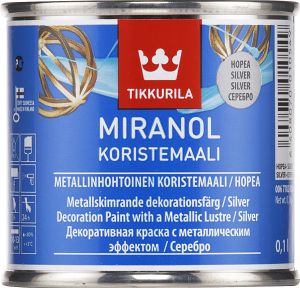 Koristemaali Tikkurila Miranol Hopea 0,1 l
