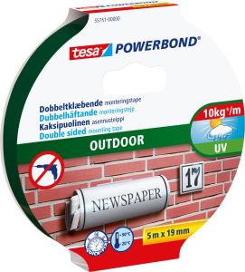 Asennusteippi Tesa PowerBond Outdoor 5 m x 19 mm