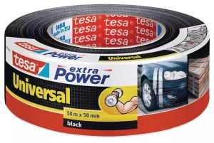 Extra Power tesa® Yleiskäyttöinen ilmastointiteippi 50 m x 50 mm Musta