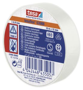 Eristysteippi Tesa Valkoinen 10 m x 15 mm