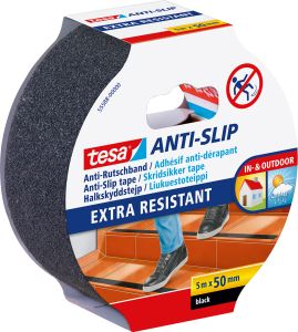 Liukuestoteippi Tesa Musta 5 m x 50 mm