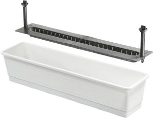 Parvekelaatikko Orthex altakasteleva valkoinen 75 cm