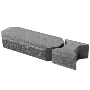 Lohkokansikivi Lakka Musta 480 + 80 x 200 x 100 mm