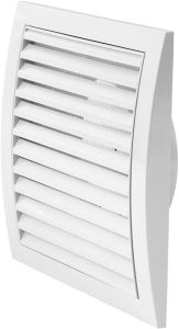 Tuuletusritilä Europlast Valkoinen 190 x 190 mm ⌀ 125 mm