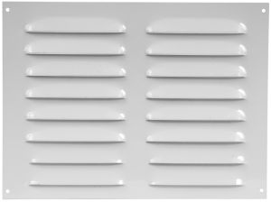 Tuuletusritilä Europlast Valkoinen 255 x 190 mm