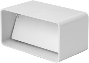 Kanavaliitin Europlast Valkoinen 110 x 55 mm