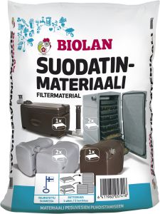 Suodatinmateriaali Biolan harmaavesisuodattimiin