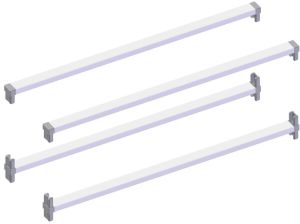 Poikkituki Lundbergs Perussarja 450 mm Valkoinen