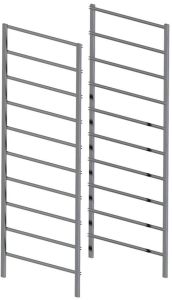 Telinepääty Lundbergs 10 Liukukiskoa Hopea 435mm