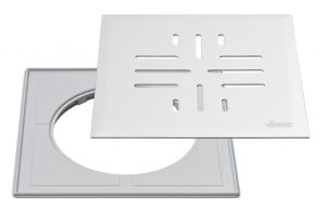 Lattiokaivon neliökansi Vieser 200 x 200 mm RST